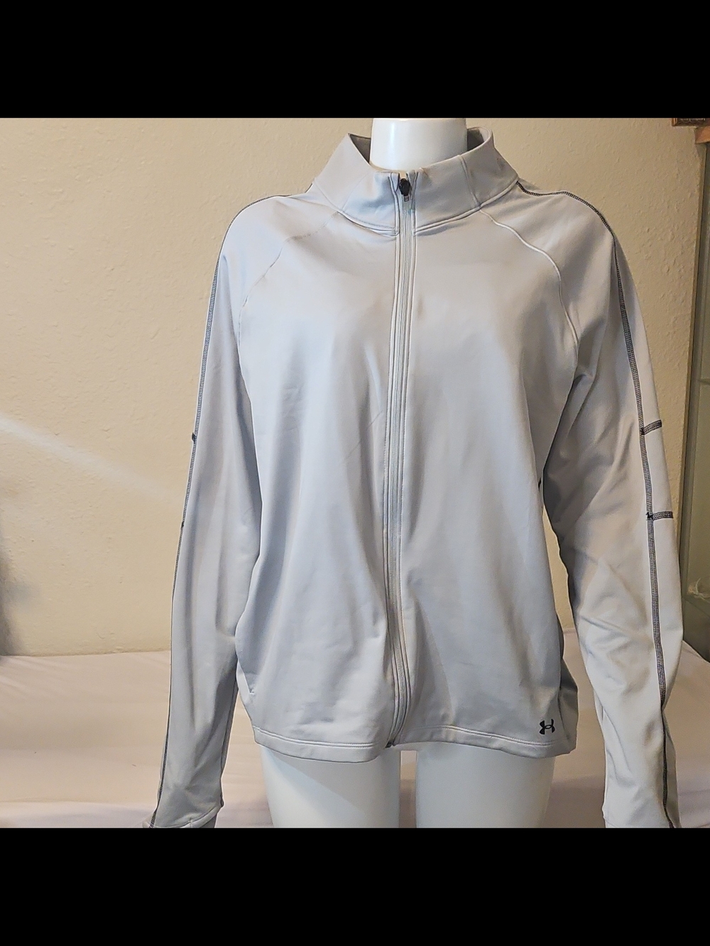 Under Armour Light Gray Full-Zip Jacket